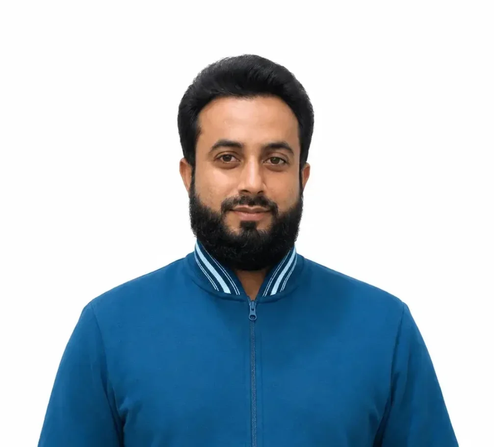 Professional Portrait in Blue Jacket
